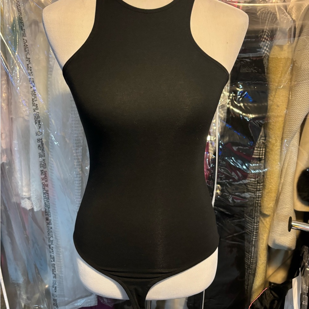Guess Black Bodysuit with open back